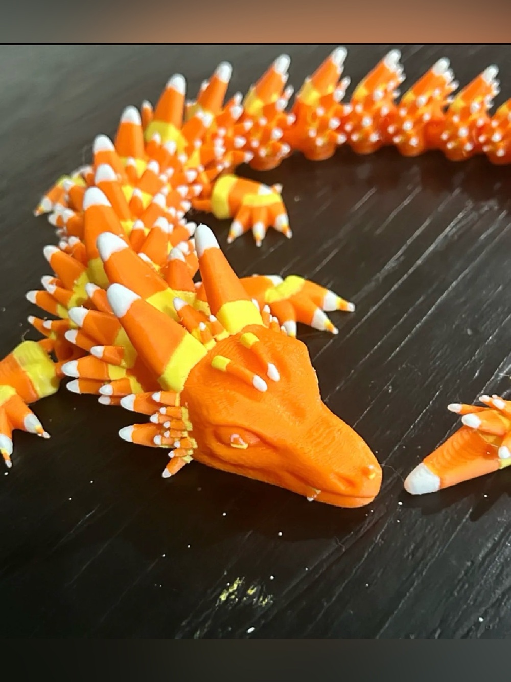 Candy Corn Articulated dragon